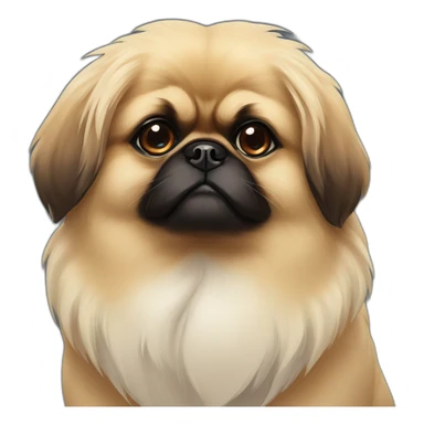 pekingese wait sticker