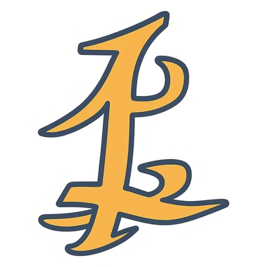 Create a modern app icon with clean lines and minimalistic style using the parabatai symbol. Keep the symbol recognizable and simple, suitable for an app icon with a clean and contemporary look. sticker