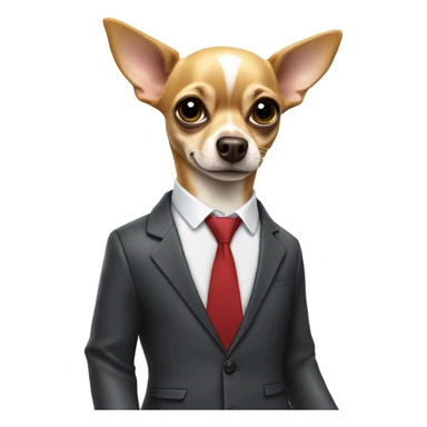 Chihuahua running for president in france sticker