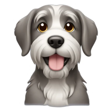 dog, schanuzer, female, cute sticker