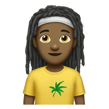 Jamacian boy lighskin and dreads sticker