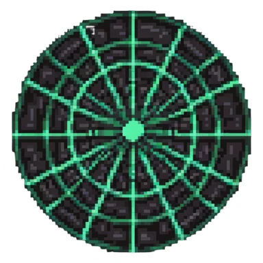 network in a circular form sticker