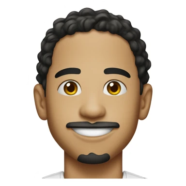 Anthony Ramos with facial hair smiling sticker