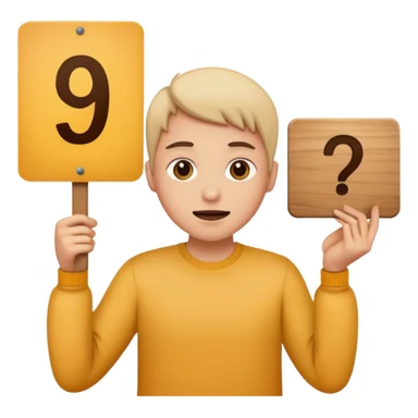 jury with outstretched hand holding a sign that says 9, simple, expressive, no visible face sticker