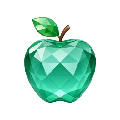 Minecraft diamond Apple style emoji sticker