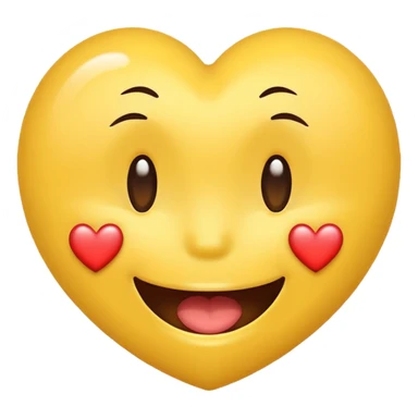 Smiley face, heart eyes, drooling, in love sticker