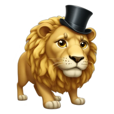 fat-lion-wearing-monocle sticker