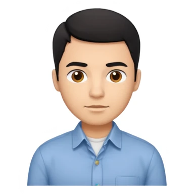 Could you make this person have darker skin, like the average Hispanic person? sticker