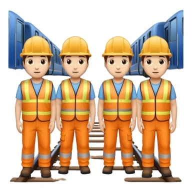 group of railway engineers sticker