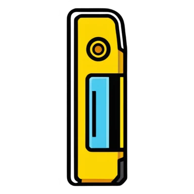 tape measure cartoonish sticker style sticker