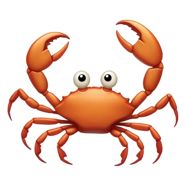 crab that completely agrees with me sticker