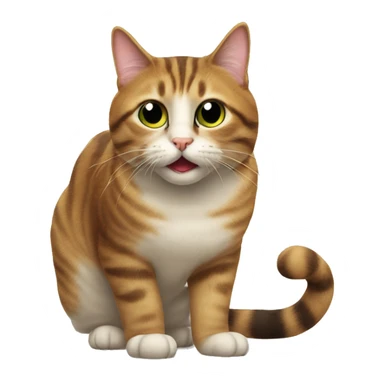 À silly cat  sticker