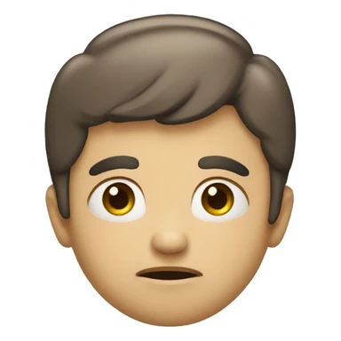 Person with a doubtful face asking a question sticker