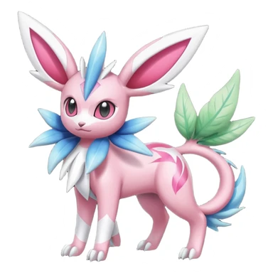 Sylveon-Palkia-Dialga-Shaymin-Meloetta-Celebi-Espeon-fusion-animal-Fakémon-creature  sticker