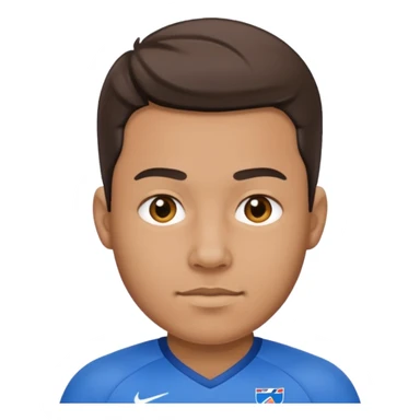 man with blue jersey sticker