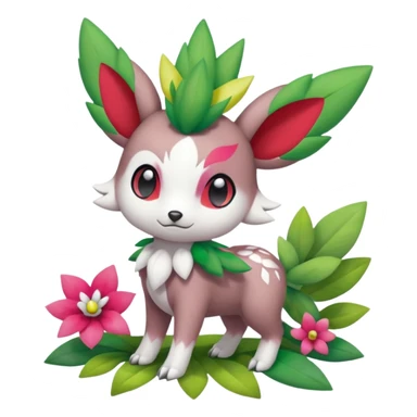 Meloetta-Shaymin-Skiddo-Pokémon-Fakémon-creature sticker