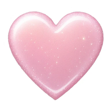 pastel pink heart with glitters  sticker