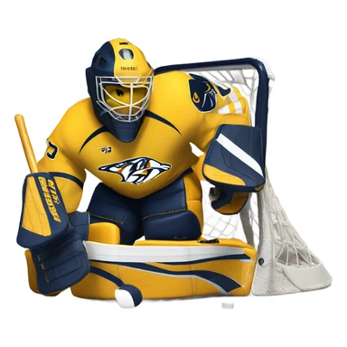 Nashville predators goalie sticker