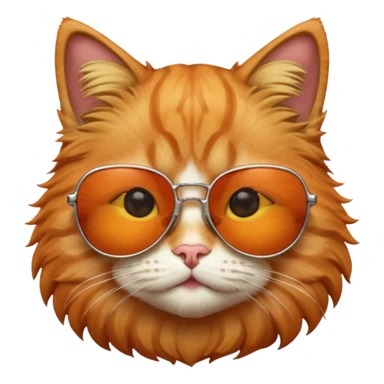 Cat with sunglasses sticker