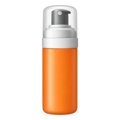 Orange tube type lotion sticker