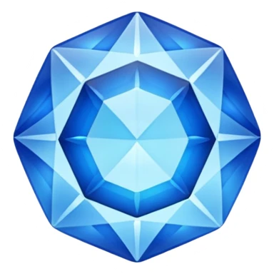 blue gem  sticker