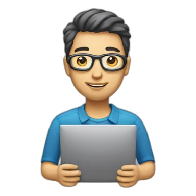 software developer with pc sticker