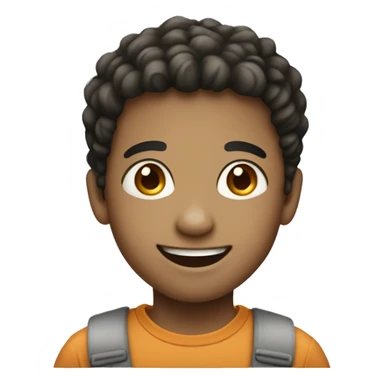 smiling boy with light skin sticker