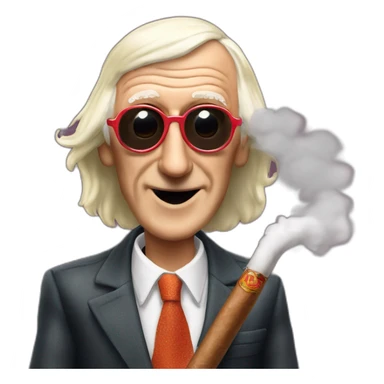 Sir Jimmy Savile's cigar sticker