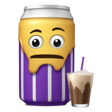 fanum drinking grimace shake sticker
