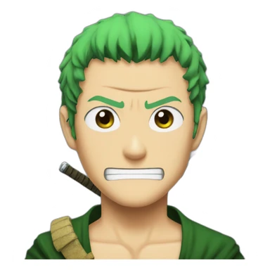 zoro from one piece sticker