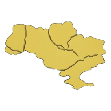 Ukraine on map sticker