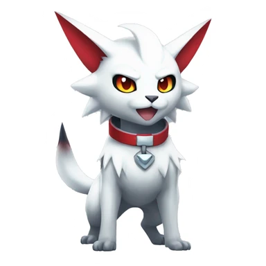 Cool Edgy Absol-Torracat-Zangoose-Sneasel with a collar on, full body sticker