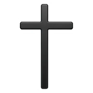 cross bar emoji iphone black sticker