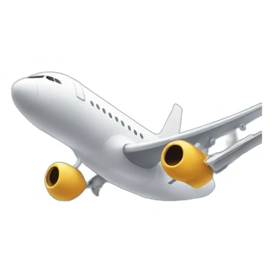 plane flying close to high building sticker