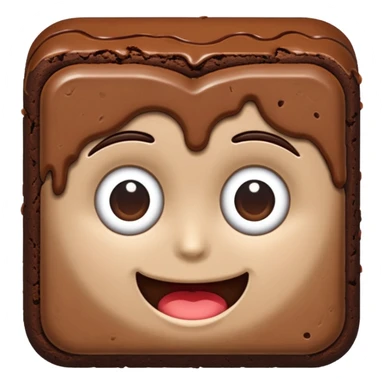 brownie chocolate blanco sticker