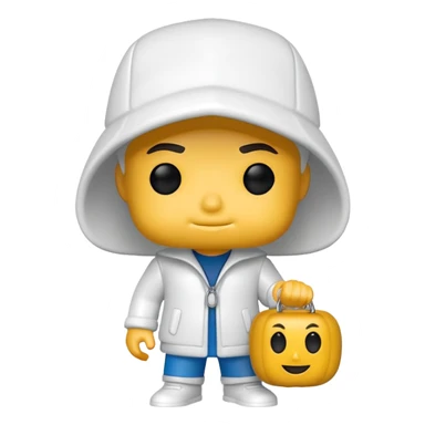 Fanko Pop white sticker