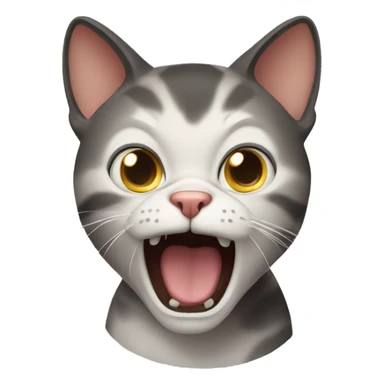 Scared cat sticker