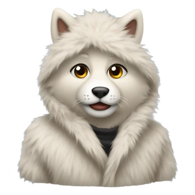 Fur-coat sticker