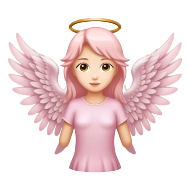 wings seraphim light pink  sticker