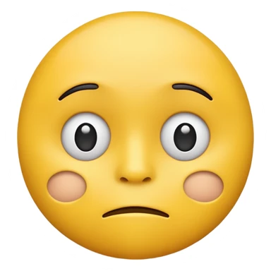 a mewing thinking emoji sticker