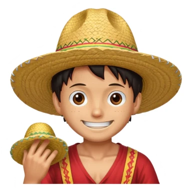 Sombrero de paja luffy sticker