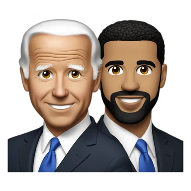 Drake and Joe Biden sticker