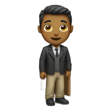 man in school sticker