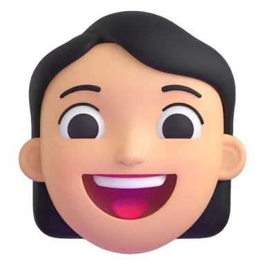 happy joyful face sticker