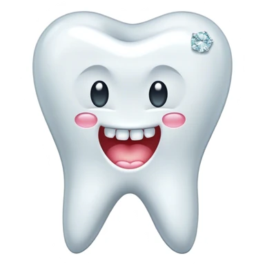 Tooth with diamonds sticker