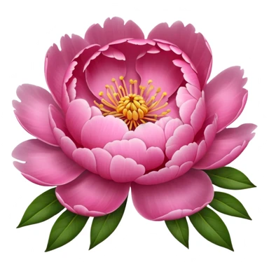 Create a peony flower emoji sticker