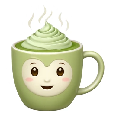 Matcha latte sticker