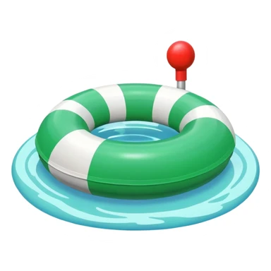colorful pool green buoy sticker
