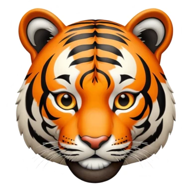 Tiger with softball kit that is black with orange letter that says “BPS” sticker