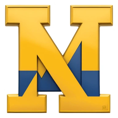 Michigan Wolverines logo sticker